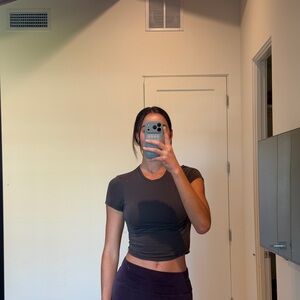 Oner Active Dark Gray Crop Top